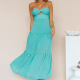 Free Falling Maxi Dress Green