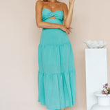 Free Falling Maxi Dress Green