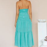 Free Falling Maxi Dress Green