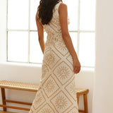 Breezy Blaze Maxi Dress Beige