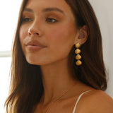 18K Gold Plated Softest Sand Earrings Gold