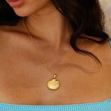 18k Gold Plated Seashell Island Necklace Gold