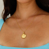 18k Gold Plated Seashell Island Necklace Gold