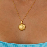 18k Gold Plated Seashell Island Necklace Gold