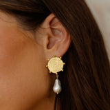 18K Gold Plated Solar Love Earrings Gold