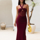 Midnight Muse Maxi Dress Burgundy