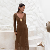 Leilani Maxi Dress Chocolate