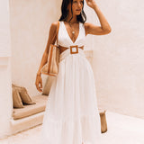 Speak Your Word Maxi Dress White