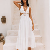 Speak Your Word Maxi Dress White