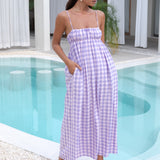 FORTUNATE ONE Peony Maxi Dress Purple