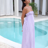 FORTUNATE ONE Peony Maxi Dress Purple