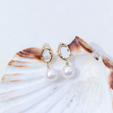 Moon Beam Earrings Gold