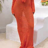 Terra Maxi Skirt Orange