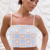 Moonlight Bay Crop Top Blue