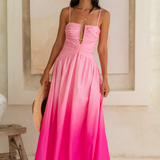 Caramel Latte Maxi Dress Pink