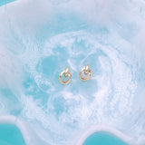 Blossom Studs Earrings Gold