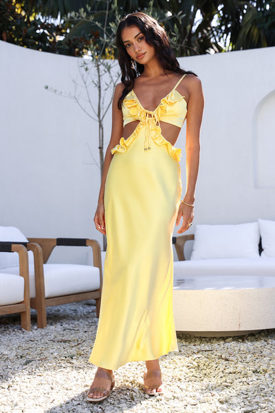 Don't Speak Maxi Dress Yellow