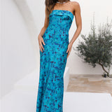 Mermaid Tears Maxi Dress Blue