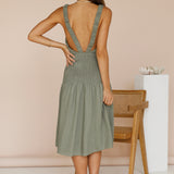 On The Horizon Midi Dress Green