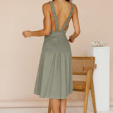 On The Horizon Midi Dress Green