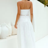 Enjoy Daylight Maxi Skirt White