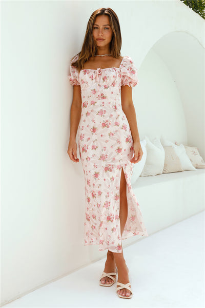 Making Me Blush Maxi Dress Pink