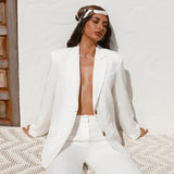 SNDYS Axel Blazer White