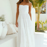 Heavenly Aura Maxi Dress White