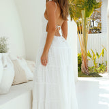 Heavenly Aura Maxi Dress White