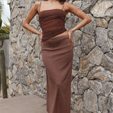 Belle Of The Ball Maxi Dress Brown