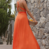 My Solo Debut Maxi Dress Orange