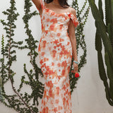 Wishing Well Maxi Dress Orange