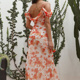 Wishing Well Maxi Dress Orange