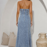 For The Record Maxi Dress Denim