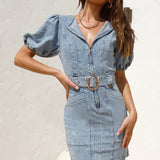 Crossroads Mini Dress Denim