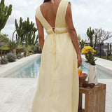 Savour The Moment Maxi Dress Yellow