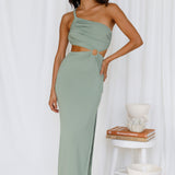 North Facing Sun Maxi Dress Green