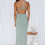 North Facing Sun Maxi Dress Green