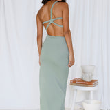 North Facing Sun Maxi Dress Green