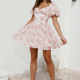 Rose Tinted Glasses Mini Dress Pink