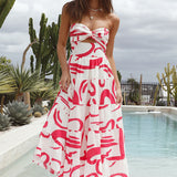 Carry A Tune Maxi Dress Red