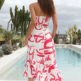 Carry A Tune Maxi Dress Red