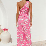 Hawaiian Party Maxi Dress Pink