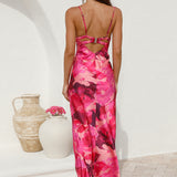 Sunset Splatter Maxi Dress Pink