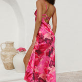 Sunset Splatter Maxi Dress Pink