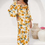 Pottery Class Maxi Dress Yellow