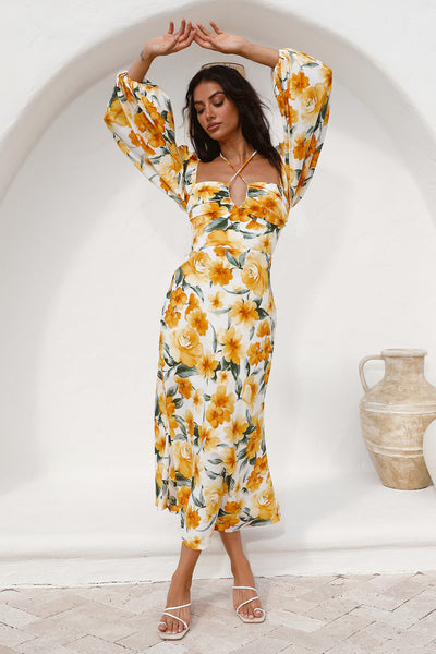 Pottery Class Maxi Dress Yellow