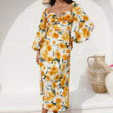 Pottery Class Maxi Dress Yellow