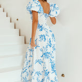 Seaside Breeze Maxi Dress Blue