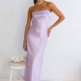 Gleam In Gold Maxi Dress Purple